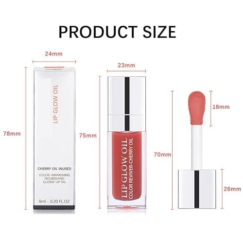 Fovcos Hydrating Lip Glow Oil, Moisturizing Lip Glow Oil, Lip Plumper Gloss, Transparent Lip Gloss, Lip Oil, Plumping Lip Oil, Lip Balm, Tinted Lip Balm Lip Care thumbnail 8