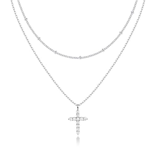 PAVOI 14K Gold Plated Layering Necklaces | Stylish Minimalist Design Pendant Necklaces | Butterfly, Heart, Lock, Evil Eye, Coin, Lightning Bolt, Circle, Cross Pendants for Women - Image 1