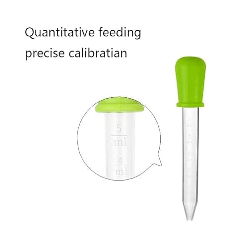 Shuiniba 5ml Liquid Droppers Medicine Silicone and Plastic Pipettes Eye Dropper with Bulb Tip for Kids Candy Molds (8 Pack） thumbnail 4