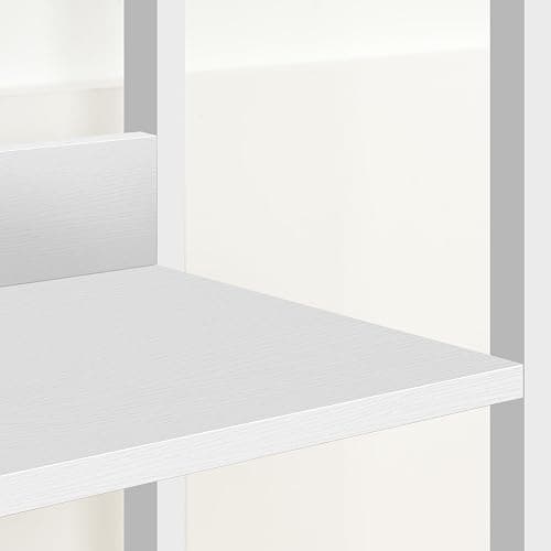 MAHANCRIS Bookshelf, 5-Tier Bookcase, Standing Book Shelf for Small Space, Storage Shelf Organizer, for Living Room, Bedroom, Study, Balcony, White BKBW5501 thumbnail 9