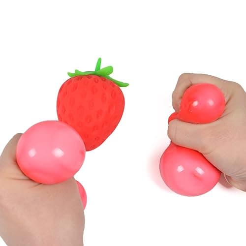 Anti-Stress Fruit Model Props Strawberry to Press Pinch Party Favor Add Adult Calm for Focus Squeeze Toys for Squeeze Ball Mesh for Girls for Adults thumbnail 8
