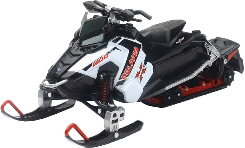 New Ray 57783 "Polaris 800 Switchback Model Snowmobile White, 1/16 Scale Model - Image 1