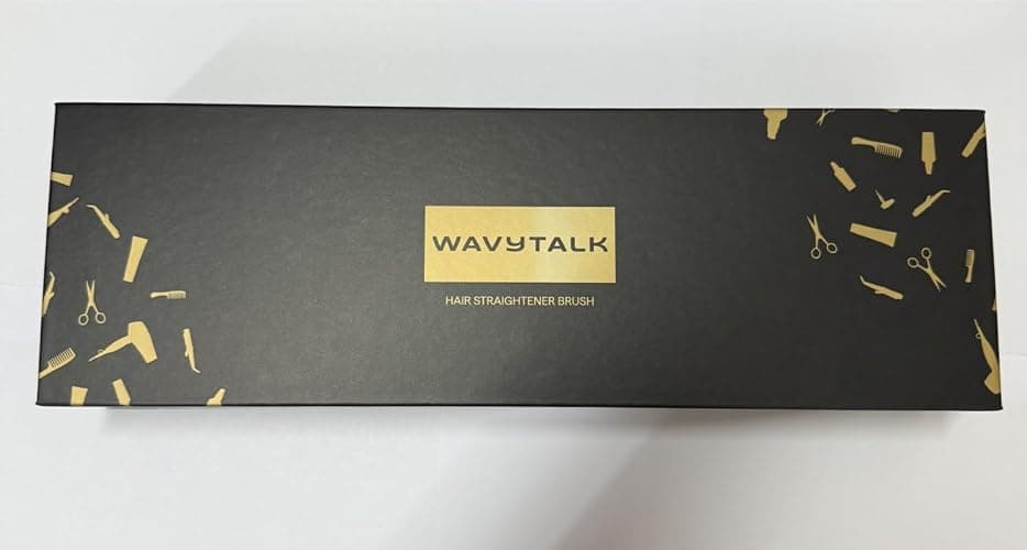 Wavytalk Hair Straightener Brush, Sleek Sweep Ionic Straightening Brush, Anti-Scald Ceramic Straightener Comb with LED Display for Super Smooth Hair. thumbnail 8