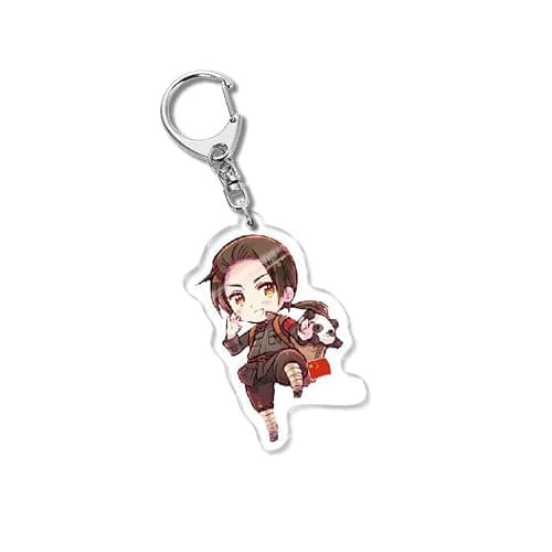 GO2COSY Set of 10 Anime Axis Powers Hetalia Acrylic Keychain Pendant Key Chain thumbnail 4