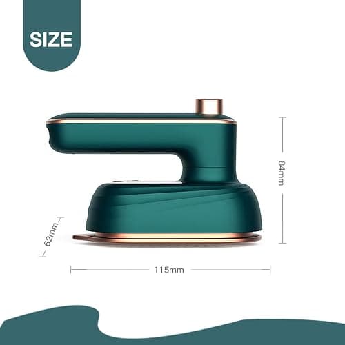 NHQZ Mini ferro da stiro da viaggio pieghevole, pratico ferro da stiro portatile, piccolo generatore di vapore verticale per uso domestico, 25 W. thumbnail 2