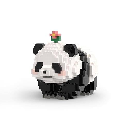 CoPlanaire Flower Panda Mini Building Blocks, 983 PCS Micro Animal Building Toy Bricks for Girls Boys and Adults - Image 1