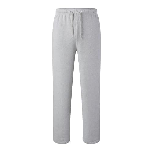 Boys Baggy Sweatpants Straight Wide Leg Open Bottom Casual Pants Elastic Waist Workout Athletic Joggers Pockets Sweat Pants thumbnail 3