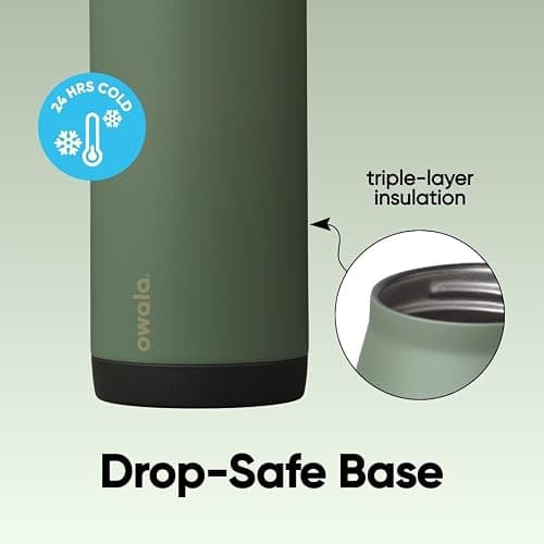 Owala FreeSip Sway Stainless Steel Water Bottle 64 oz Greenhouse thumbnail 5