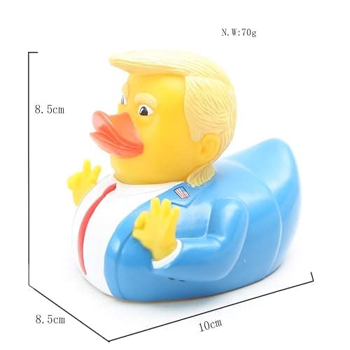 Baby Bath Toys Trump Rubber Squeak Bath Duck Baby Bath Duckies - for Kids Gift Birthdays Baby Showers Bath Time thumbnail 3