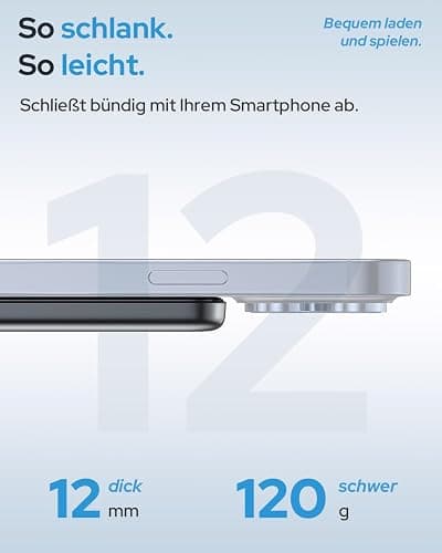 Powerbank für Magsafe, TRKOY Slim Magnetische Power Bank für iPhone 5000mAh | Schnellladen Kabellose Powerbank mit USB-C Ausgang, Externe Handyakkus für iPhone 17/16/15/14/13/12 Serie thumbnail 4