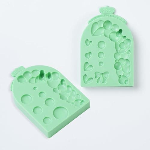 KALAIEN 3 PCS Pearl Bubbles Ball Fondant Molds, Pearl Borders Silicone Mold diy 3d Bubble Fondant Mold for Baking(arch) thumbnail 9