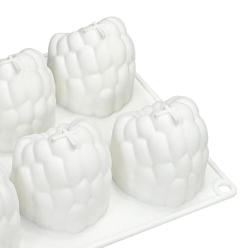 mostsom Silikon-Dessertform, 6 Mulden, Himbeer-Muster, Schokoladen-Mousse-Kuchenform, flexible Backform für Süßigkeiten, Gelee, Eiswürfel (B_ Himbeere) thumbnail 6