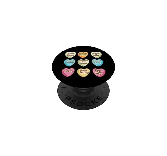 Bookish Romance Tropes Book Club Reader Spicy Book Lover PopSockets Adhesive PopGrip - Image 1