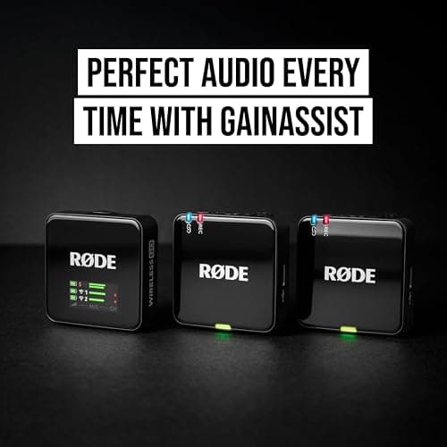 RØDE Wireless GO (Gen 3) – Kompakter kabelloser Mikrofon – Kristallklarer Klang, 32-Bit Float Aufnahme, automatische Pegelregelung, für Telefone, Kameras und Computer, Schwarz thumbnail 6