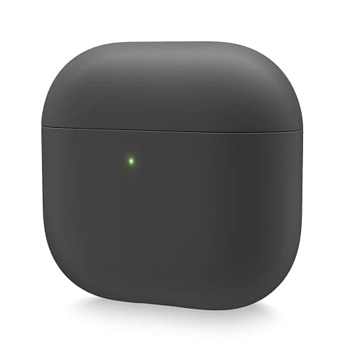 elago Liquid Hybrid Case Compatible with AirPods 4th Generation Case - Compatible with AirPods 4 Case Cover, Triple Layer Protection, Wireless Charging, Shock Resistant, Easily Cleaned (Black) - Image 1