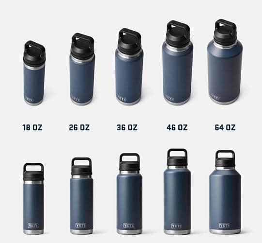 YETI Rambler Bottle Chug, Vaccum Insulated Stainless Steel Bottle with Leakproof Chug Cap, Black, 18 oz (532 ml) thumbnail 7