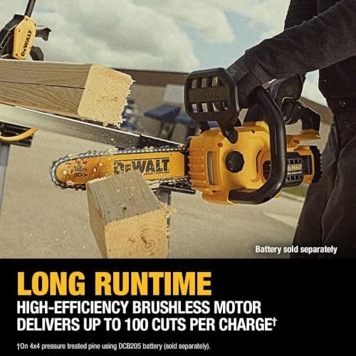 DEWALT 20V MAX 12 in. Cordless Chainsaw, Bare Tool Only (DCCS621B) thumbnail 4
