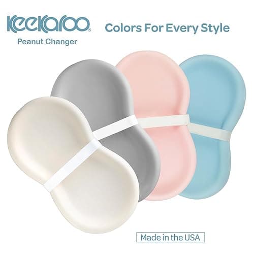 Keekaroo Peanut Changer Baby Vanilla – The Original - Easy-to-Clean Changing pad and The only Shell Over Foam, Fully Water Repellant, Wipeable Diaper pad, Wipe-Clean Changing pad thumbnail 7