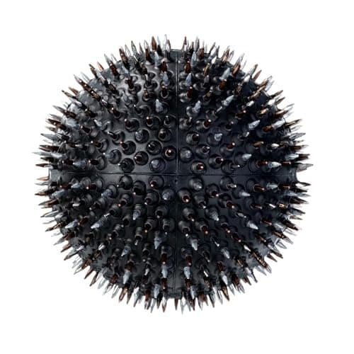 Lyapko Akupunktur Hand-Fußmassage Schwarz Nadelball 4,0Ag Premium Aktivmassagegerät Unisex Stachelball einzigartiges Therapiegerät-Massageball Igelball Akupressurkugeln für Stressabbau Entspannun - Image 1