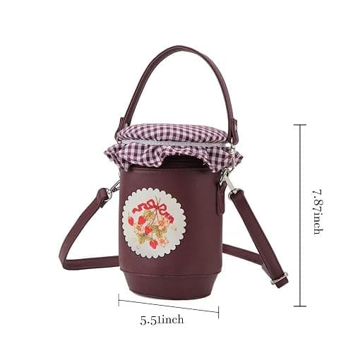 ENJOININ Fun Shape Purse for Women Novelty Handbags Unique Chain Crossbody Bag for Teens with Adjustable Shoulder Strap thumbnail 5