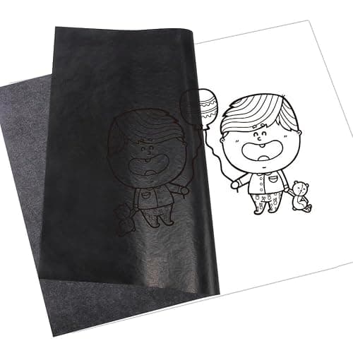 Selizo 100 Sheets Black Carbon Transfer Tracing Paper for Wood, Paper, Canvas and Other Art Surfaces (9 x 13 Inches) thumbnail 7