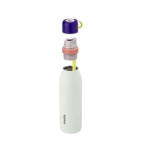 Owala FreeSip Twist Insulated Stainless Steel Water Bottle with Straw for Sports and Travel, BPA-Free, 18-oz, Purple/Mint (Minty Horizons) thumbnail 6