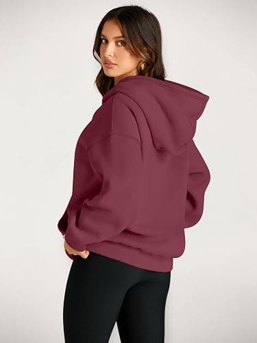 EFAN Women's Oversized Fleece Hoodie, Cozy Plush Pullover Sweatshirt with Pocket thumbnail 4