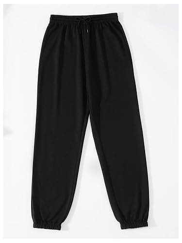 WDIRARA Women's Skeleton Hand Print Elastic Waist Long Jogger Pants Sweatpants thumbnail 2