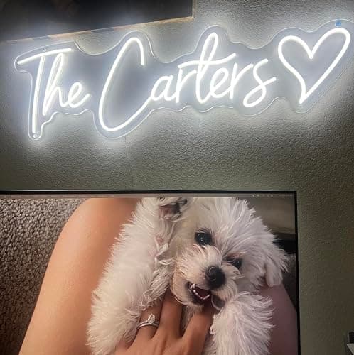 Custom Neon Signs, Personalized LED Neon Sign Customizable for Wedding Decor Gift, Neon Name Lights Signs for Bedroom Wall Home Bar Beauty Salon Business Logo (Optional 15" to 60") - Image 1