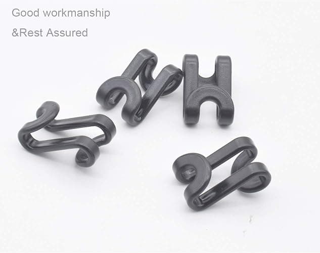 Kclongvs 60 Pcs Clothes Hanger Connector Hooks, for Velvet Huggable Hangers, Wooden Hangers, Heavy Duty Space Saving for Closet (Black,60) thumbnail 6