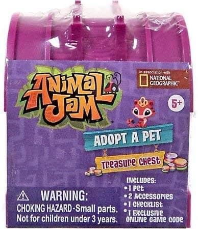Animal Jam Set of 2 Blind Bag Treasure Chest Adopt A PET Walmart Exclusive. thumbnail 2