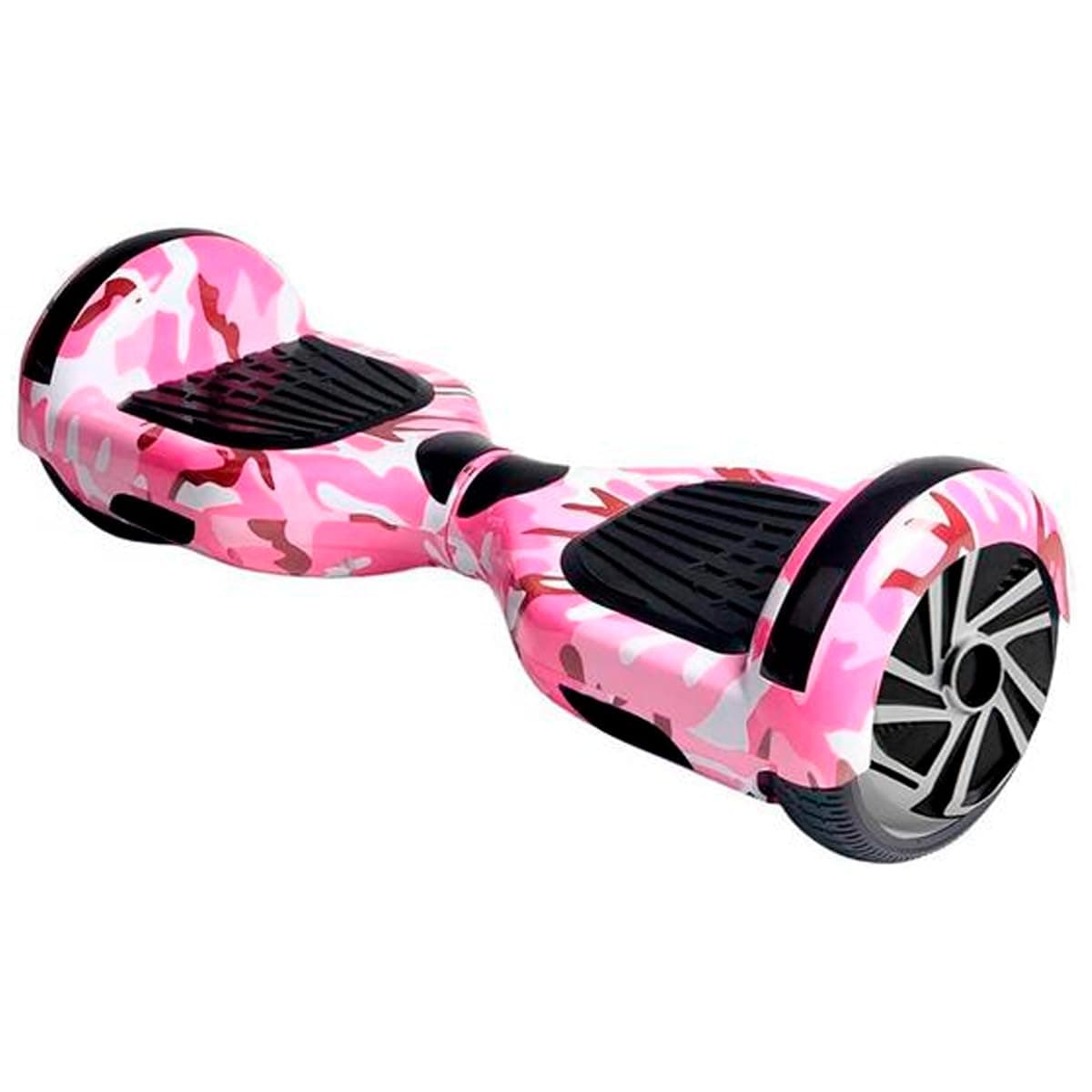 Hoverboard Skate Elétrico 6.5" com Bolsa Led Bluetooth Rosa Camuflado Brinovar thumbnail 2