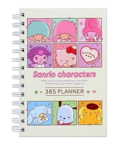 Generic New Version Cute Kitty Melody Friends 365 Daily Planner, 5 x 7 inches, Hard Cover (Ivory) - Image 1
