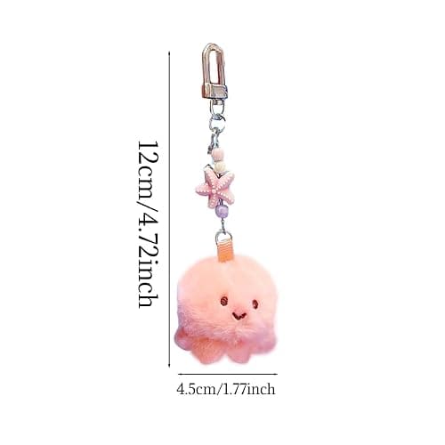 Eagyrosi 2Pcs Plush Seal Keychain -Adorable Tiny Ocean Theme Bag Charm for Women, Schoolbag Pendant, Gift thumbnail 6