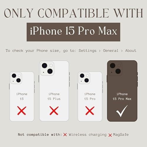 Walli Cases for iPhone 15 Pro Max Case Aesthetic Sport Wallet Phone Case Card Holder, Securely Holds up to 2 Cards - Cute, Trendy Phone Cover fits iPhone 15 Pro Max, with Finger Strap thumbnail 7