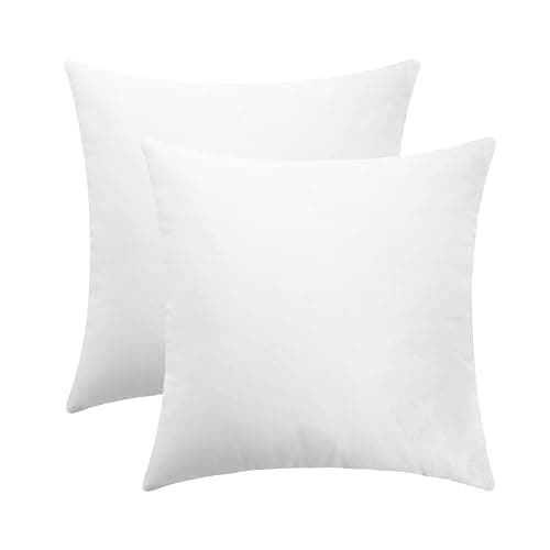 mixeoo Comfy Ivory White Throw Pillow Covers Decorative Square Solid Velvet Soft Cushion Cases Home Decor for Sofa Couch Living Room Chair, Set of 2, 18 x 18 Inch thumbnail 7