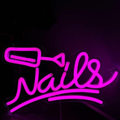 Nails Neon Sign, Custom Led Nail Salon, Beauty Room Wall Art,Salon Room Signs,Lash Room Welcome Sign,Neon Beauty Art thumbnail 8