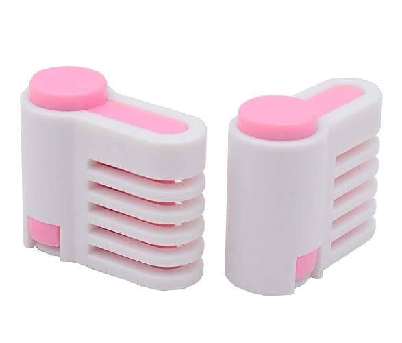 2PCS DIY Cake Slicer, Stratification Auxiliary, Bread Slice, Toast Cut, 5 Layers Leveler Slicer, Kitchen Fixator Tool (2, Pink) thumbnail 3