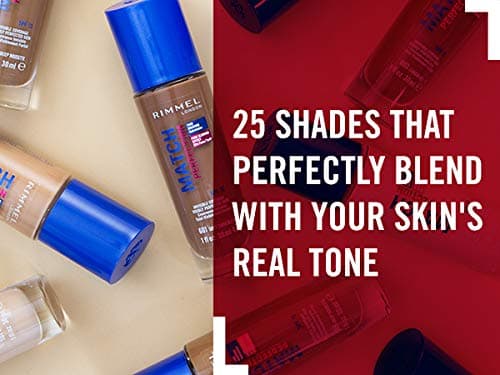 Rimmel Match Perfection Foundation 001 Fair Porcelain, Medium Coverage, 24hr Hydration, No Caking or Creasing, Lightweight, Reduces Imperfections, Invisible Coverage, SPF20, Cruelty Free thumbnail 6
