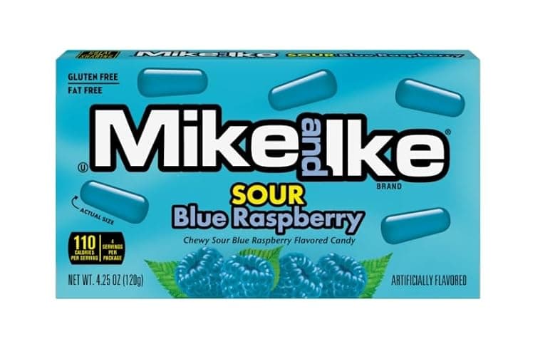 Sour Blue Raspberry Mike & Ike (Limited Edition) Theater Box thumbnail 2