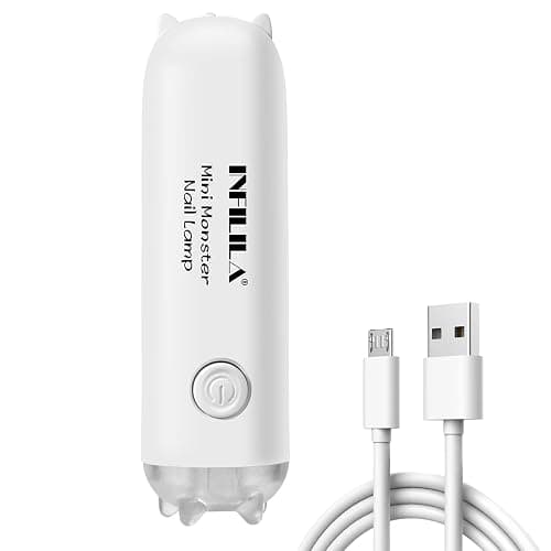 NXJ INFILILA Mini UV Light for Gel Nails, 3W Handheld Mini UV Nail Lamp for Woman Home Salon DIY Portable Flash Cure Lamp Outside Fast Drying - Image 1