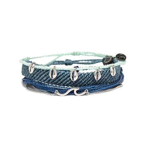 Pura Vida Maui Style Bracelet Pack - Stackable Bracelets for Women - Handmade Accessories, Adjustable Bands - Multicolor, Set of 4 - Image 1