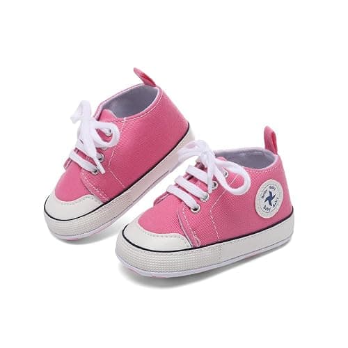 BEIDI Baby Girl Boy Shoes 0-18 Months,Infant Unique Essentials Gifts,Unisex Newborn Doll Slip-on Soft Sole High-top Frist Walking Sneakers thumbnail 4