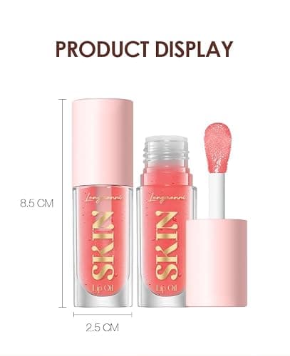 LANGMANNI Lip Oil,No-Sticky Gloss Lip Balm Lip Care,Fruit Flavoured Lip Oil For Dry Lip's Moisturizing Hydrating And Nourishing (Strawberry+Coco) thumbnail 9