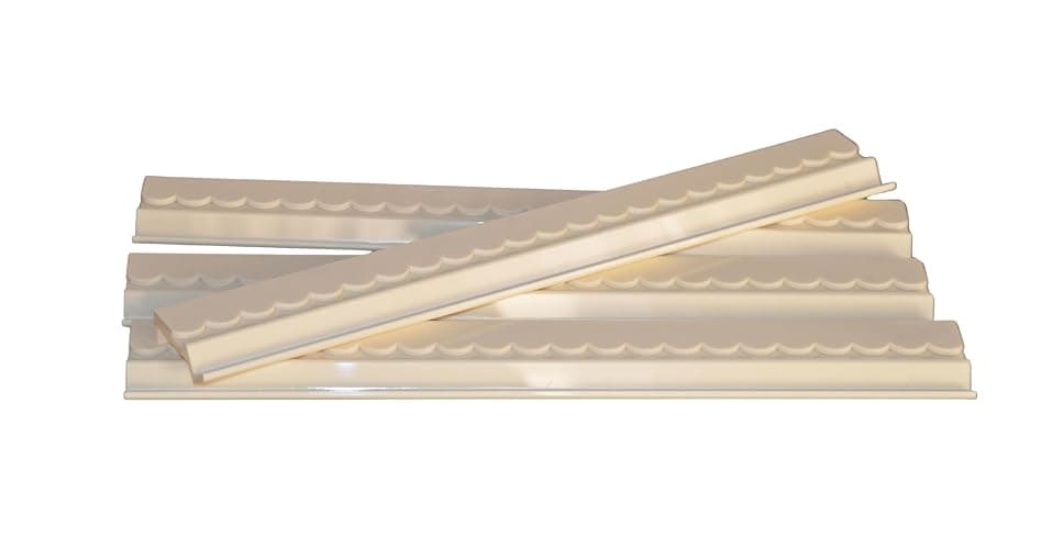 Katsco Brand, Set of 4, Magnetic, Scalloped, Ivory Mahjong Tile Racks with Removable Acrylic Pushers with Velvet Bag, 20-Inch Length American Mahjong Racks Holders, Includes Velvet Rack Bag thumbnail 7