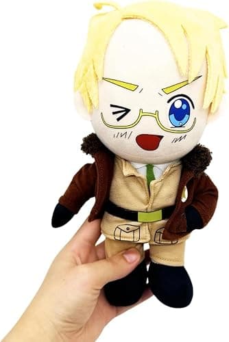 Great Eastern Hetalia Axis Powers America Plushie, Alfred F. Jones, Stuffed Doll, Plush Decor, Game Gifts, Gaming, Beige, (30cm) thumbnail 3