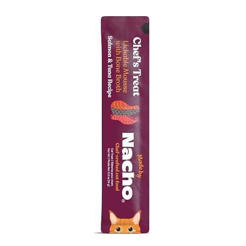 Made by Nacho Lickable Cat Treats Mousse Tubes 12 Count with Bone Broth Salmon & Tuna Recipe (.5 oz) No Grains, Corn, Wheat or Soy thumbnail 2