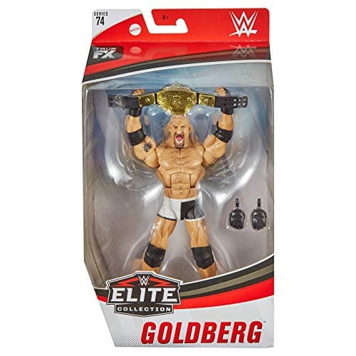 WWE Goldberg Elite Series #74 Deluxe Action Figure with Realistic Facial Detailing, Iconic Ring Gear & Accessories thumbnail 4