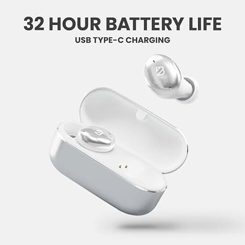 Back Bay Audio Tempo 30 Wireless Earbuds for Small Ears - Award-Winning Sound, Sweatproof Bluetooth Earbuds, Comfortable Ear Buds for Women, Silver Earphones Small Ear Canals, Long Battery Headphones thumbnail 7