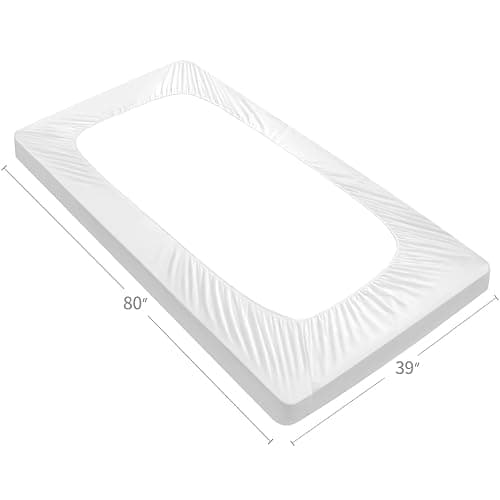 Twin XL Mattress Topper Pad Protector Quilted Waterproof, Absorbent Twin Extra Long Mattress Topper Cover for College Dorm Room Essentials for Girls,Deep Pocket Stretches up to 16 Inch thumbnail 2